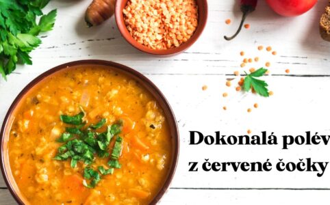 Recept na dokonalou polévku z červené čočky. Rychlý, snadný veganský recept.