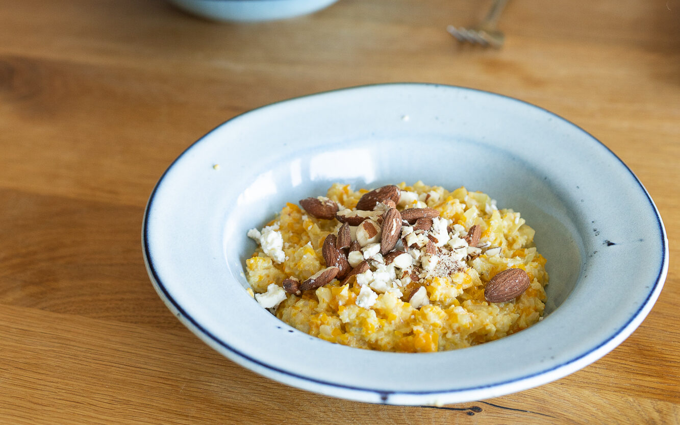 Low carb dýňové rizoto z květákové rýže