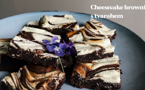 Cheesecake brownies s tvarohem na plech