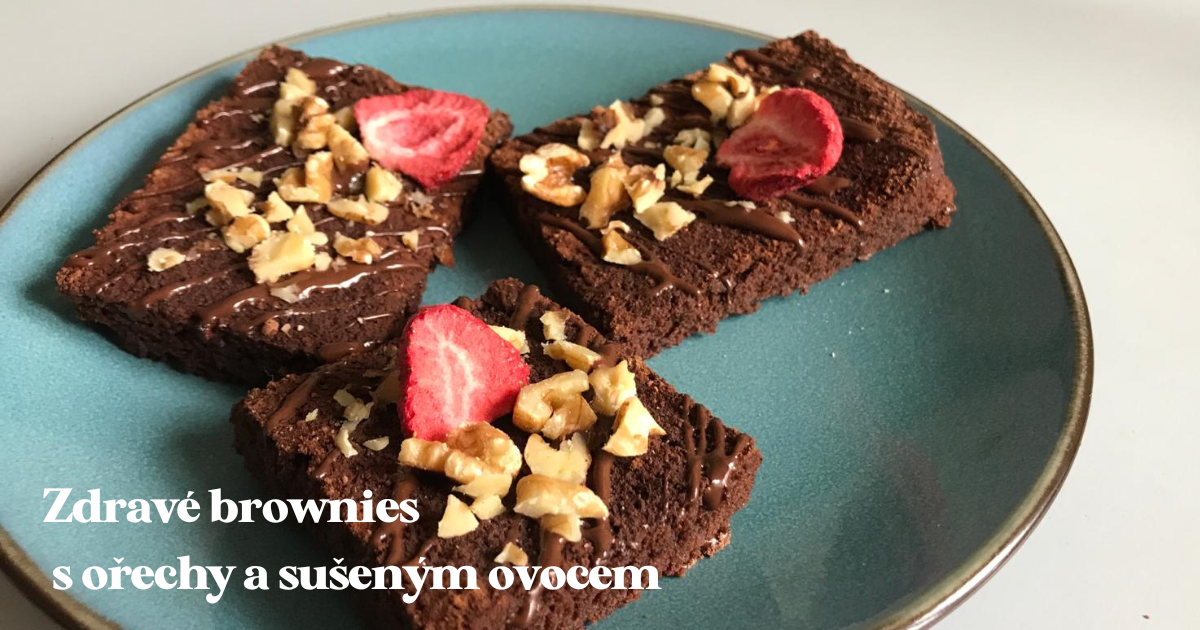 Recept: Zdravé brownies s ořechy a sušeným ovocem